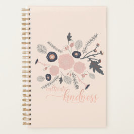 Kindness botanische bloemen roze kweken planner