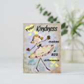 Kindness Briefkaarten aangepast ontwerp op maat (Staand voorkant)