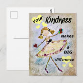 Kindness Briefkaarten aangepast ontwerp op maat (Voorkant / Achterkant)