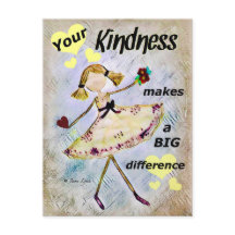 Kindness Briefkaarten aangepast ontwerp op maat