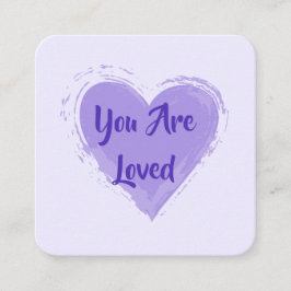 Kindness Card: "Je bent dol op" kaarten Vierkante Visitekaartje