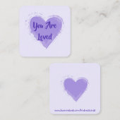 Kindness Card: "Je bent dol op" kaarten Vierkante Visitekaartje (Voorkant / Achterkant)