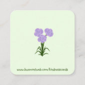 Kindness Card: "Je maakt een verschil"-kaarten Vierkante Visitekaartje (Achterkant)