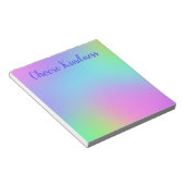 Kindness Colorful Soft Gradient Notitieblok kiezen (Schuin)