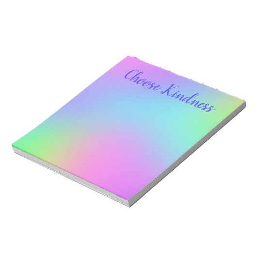 Kindness Colorful Soft Gradient Notitieblok kiezen (Linkerzijde)
