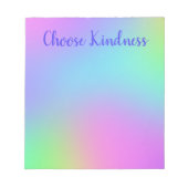 Kindness Colorful Soft Gradient Notitieblok kiezen (Voorkant)