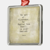 Kindness Compassion Quote Aesop Metalen Ornament (Links)
