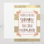 Kindness Confetti Card Bedankkaart (Voorkant / Achterkant)