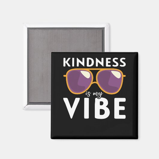 Kindness Cool Sunbril Equality Positiv Kind Magneet (Voorkant / Achterkant)