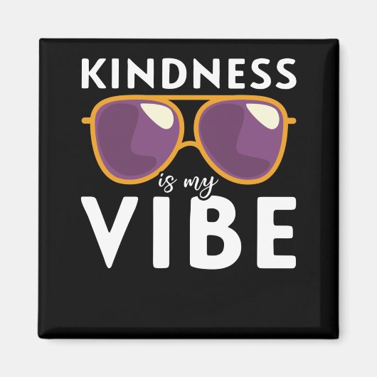 Kindness Cool Sunbril Equality Positiv Kind Magneet (Voorkant)