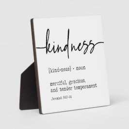 Kindness Definition Jeremiah 9:23 Christelijk Sign Fotoplaat