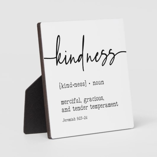 Kindness Definition Jeremiah 9:23 Christelijk Sign Fotoplaat (Voorkant)