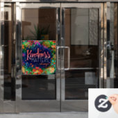 Kindness doet denken aan 'inspiratie'-vensterkoeli raamsticker (Kantoordeur)