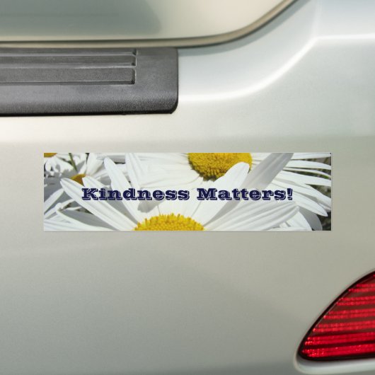 Kindness doet er toe! bumperstickers Daisy Flowers (Op auto)