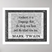 Kindness een taal poster (Voorkant)