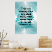 Kindness en Good Will Wisdom Quote Wall Poster (Keuken)