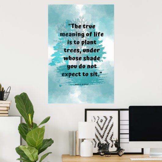 Kindness en Good Will Wisdom Quote Wall Poster (Thuiskantoor)