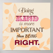 Kindness en vergeving Inspirerend offertes Poster (Voorkant)