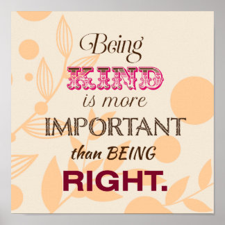 Kindness en vergeving Inspirerend offertes Poster