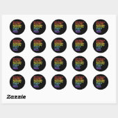 Kindness Equality Inclusion Diversity Peace Love H Ronde Sticker (Vel)