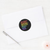 Kindness Equality Inclusion Diversity Peace Love H Ronde Sticker (Envelop)