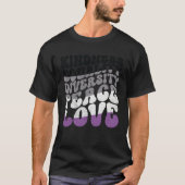 Kindness Equality Love Asexual T-shirt (Voorkant)