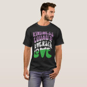 Kindness Equality Love Genderqueer  1 T-shirt (Voorkant volledig)