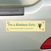 Kindness Fairy Bumpersticker (Op auto)