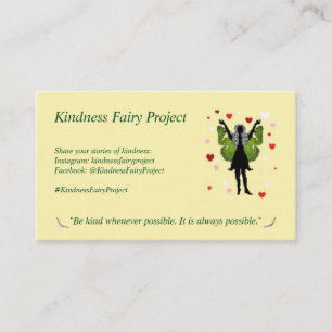Kindness Fairy-kaarten Visitekaartje
