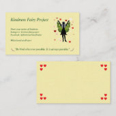 Kindness Fairy-kaarten Visitekaartje (Voorkant / Achterkant)