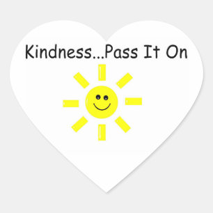 Kindness...geef het aan hart sticker