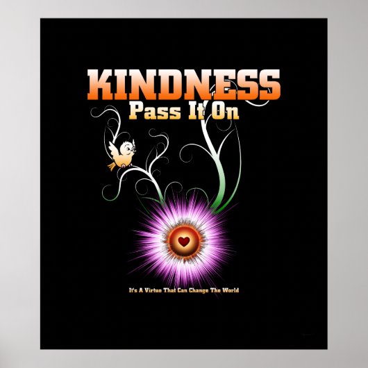 KINDNESS - geef het over archiefPoster over Poster (Voorkant)