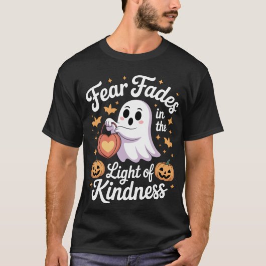 Kindness Glows - Spooky Ghost Lantern T-shirt (Voorkant)