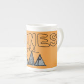 "Kindness Goes Far" Motivatie theebeker Porselein Kop (Voorkant rechts)