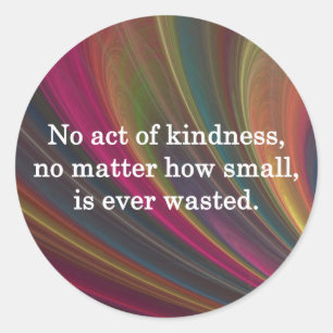 Kindness groeit Sweeter met elke herinnering Ronde Sticker
