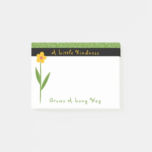 Kindness Grows Flowers Inspirerend 4 X 3 Post-it® Notes (Voorkant)