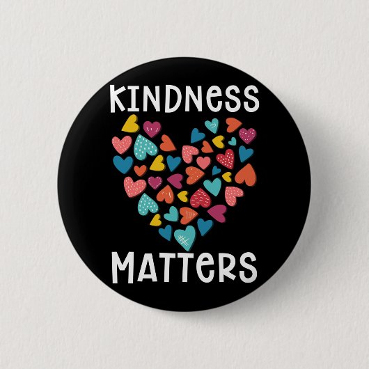 Kindness Heart Equality in Kind Ronde Button 5,7 Cm (Voorkant)