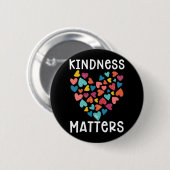 Kindness Heart Equality in Kind Ronde Button 5,7 Cm (Voorkant /achterkant)