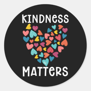 Kindness Heart Equality in Kind Ronde Sticker