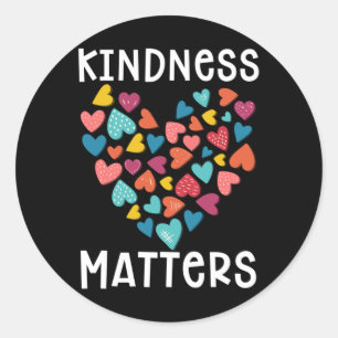 Kindness Heart Equality in Kind Ronde Sticker