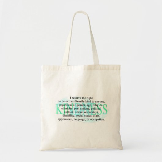 'Kindness' herbruikbare boodschappentas Tote Bag (Voorkant)