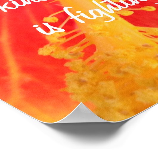 Kindness Inspirerend Poster Quote Plato Hibiscus (Hoek)