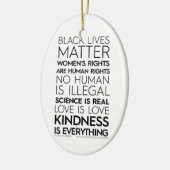 Kindness is alles ovaal versierend keramisch ornament (Links)