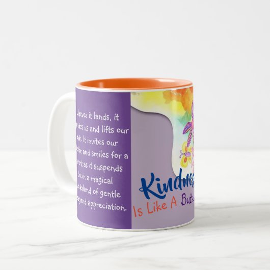 Kindness is als een Mok van een botervliegkoffie (Voorkant links)