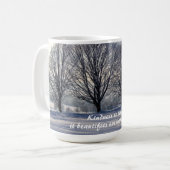 Kindness is als sneeuw - Kahlil Gibran Quote Koffiemok (Voorkant links)