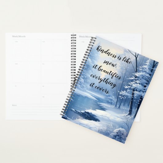 Kindness is als sneeuw planner (Display)