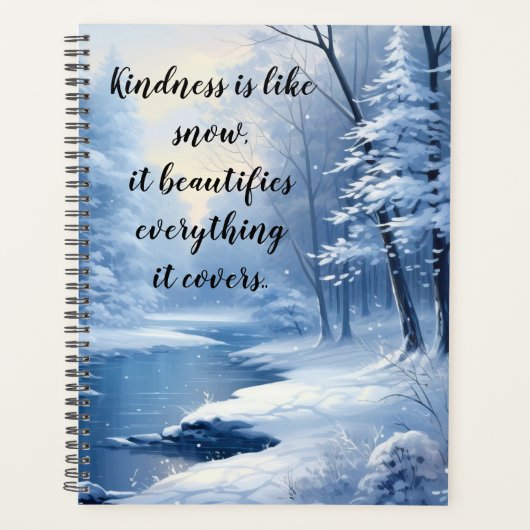 Kindness is als sneeuw planner (Voorkant)