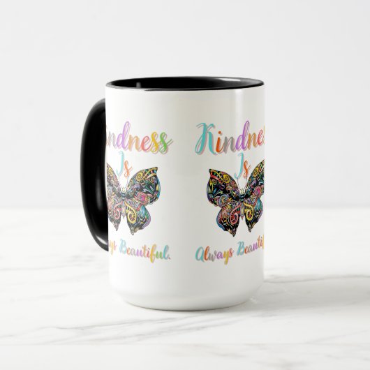 Kindness is altijd mooi mok (Voorkant links)