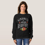 Kindness Is Always Beautiful Anti Bullying Retro V Trui (Voorkant volledig)