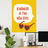 Kindness is de nieuwe kool poster (Thuiskantoor)